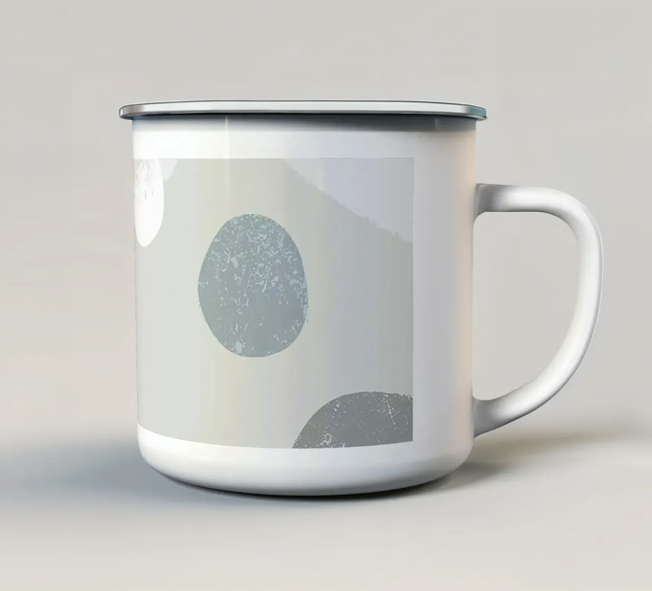 Grey Abstraction mug en émail de Hey Vincent