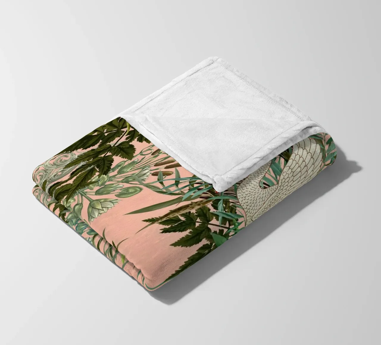 Romantic Swan coperta in pile da burcukorkmazyurek