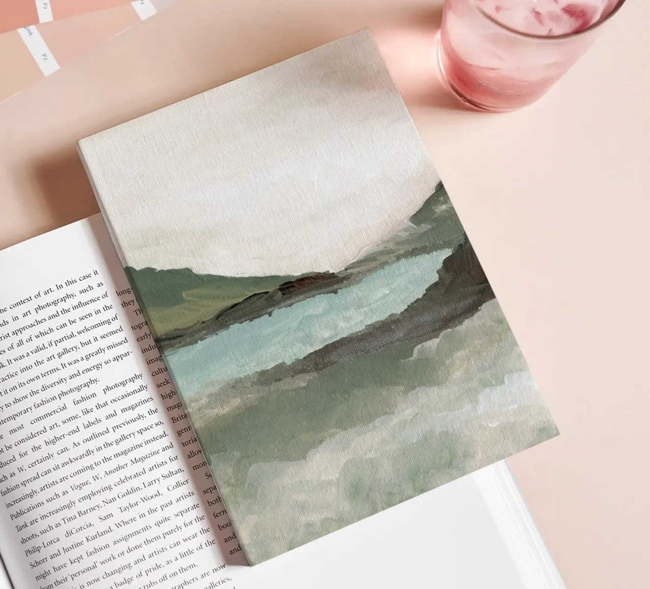 Abstract Landscape art notebook by Nikitajariwala