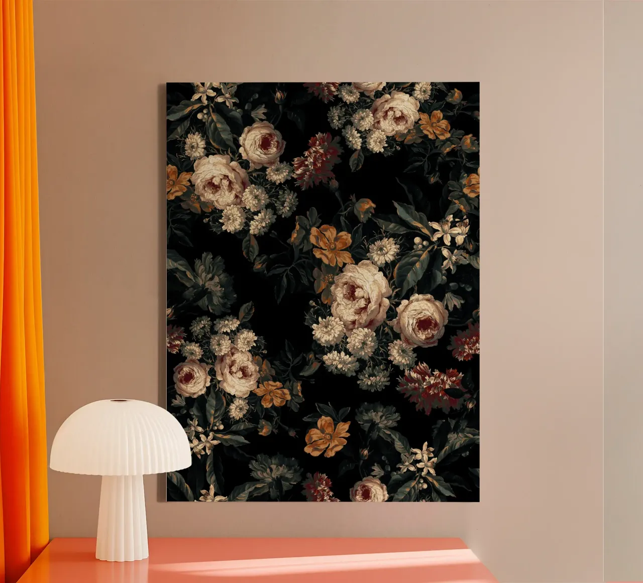 Midnight Garden XIV canvas by burcukorkmazyurek