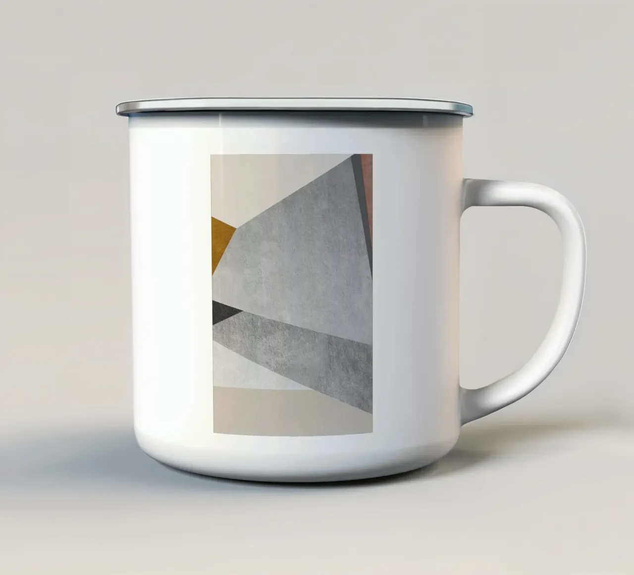 geometric art 1 taza de esmalte de vintageshop