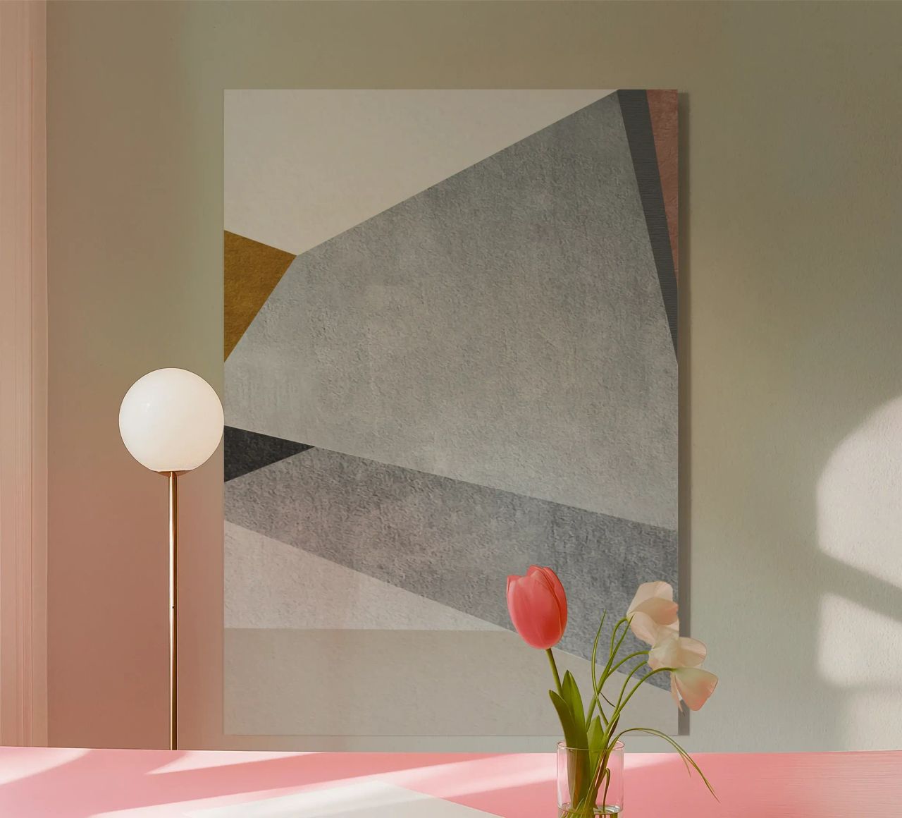 geometric art 1 metacrilato de vintageshop