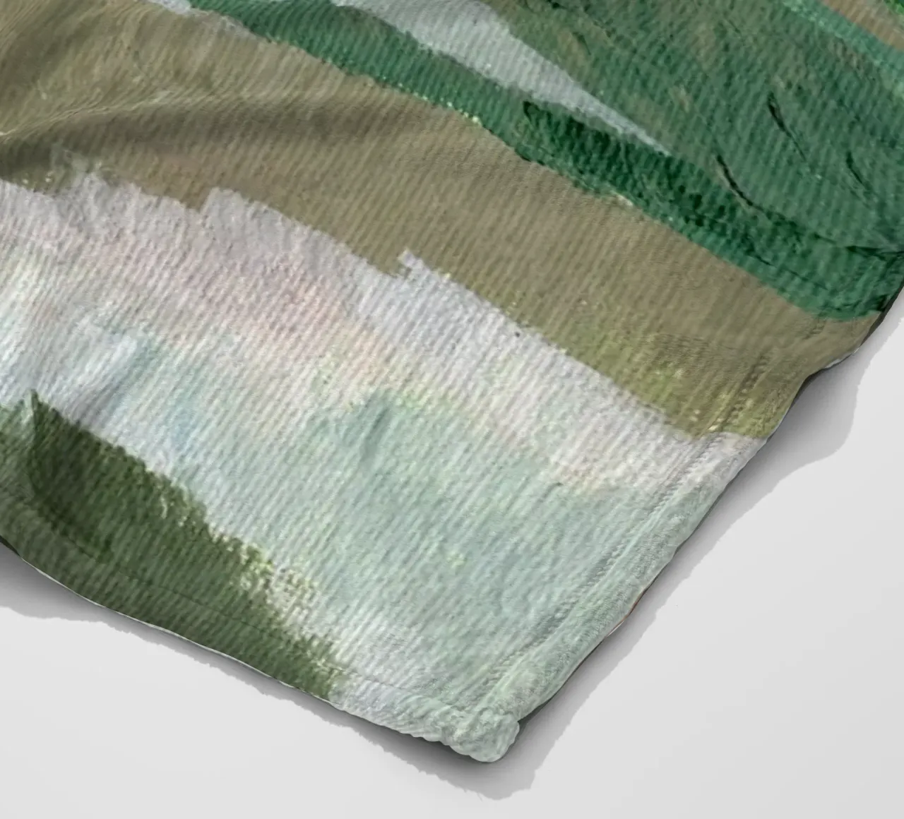 Paesaggio pittorico verde coperta in pile da Nikitajariwala