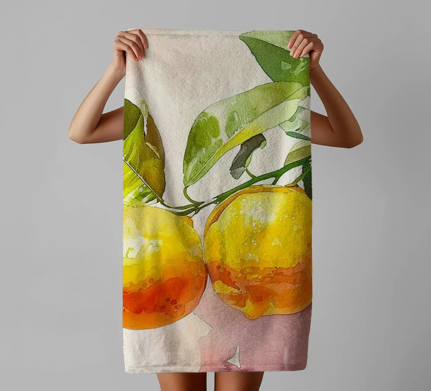 Lemons towel by Hey Vincent