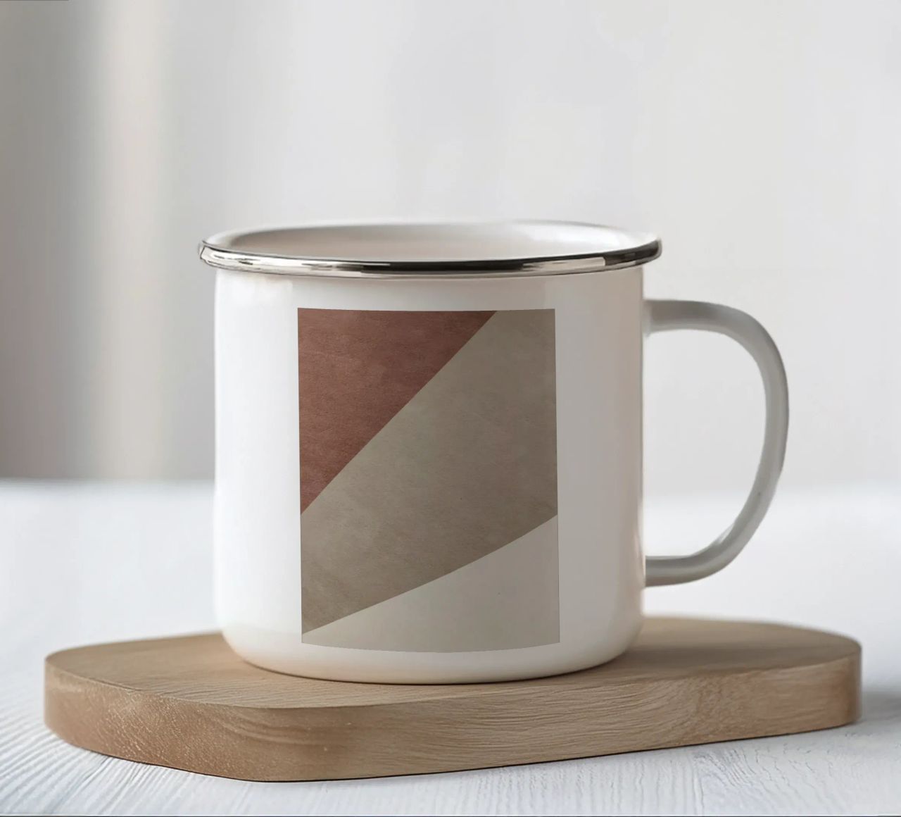 geometric art 2 tazza in smalto da vintageshop