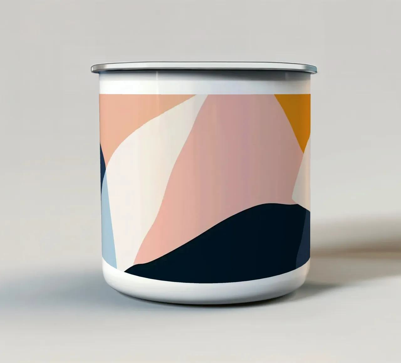 Geometric Abstraction mug en émail de Hey Vincent