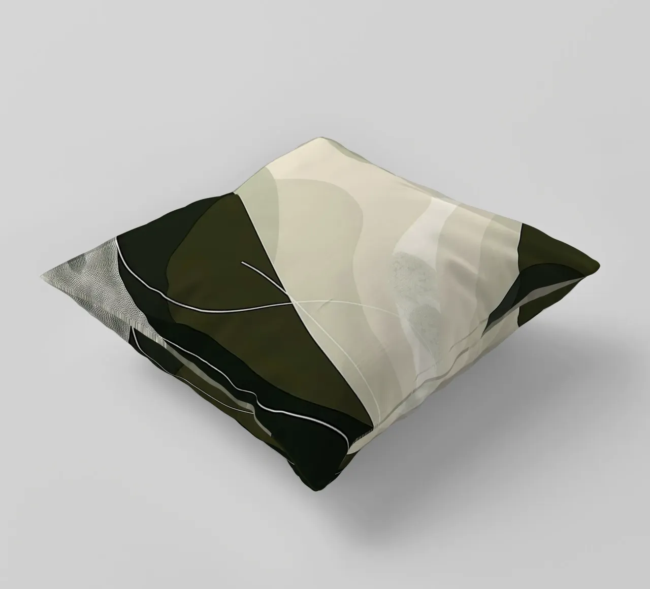 Green Abstraction cuscino da Hey Vincent