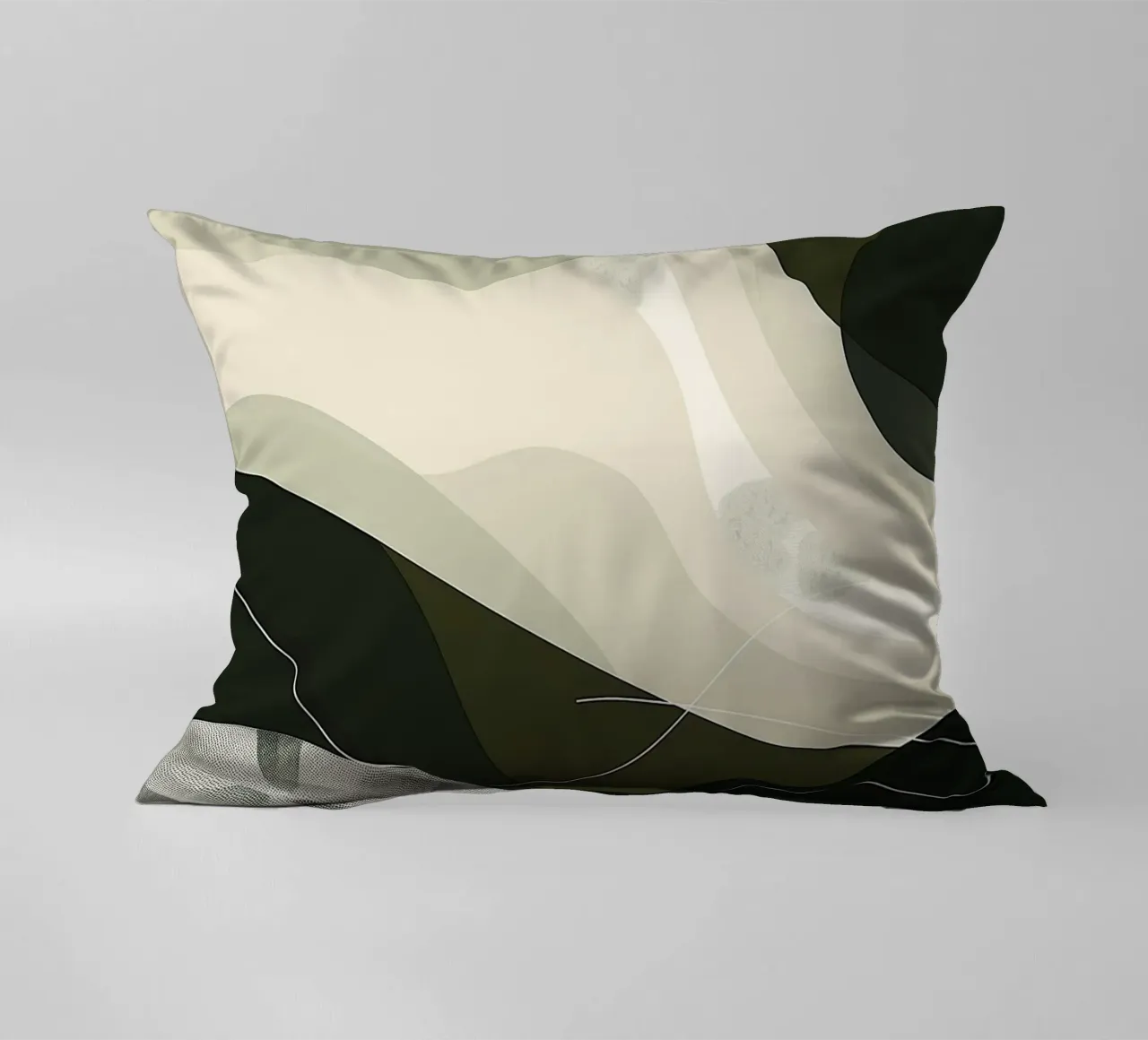 Green Abstraction cuscino da Hey Vincent