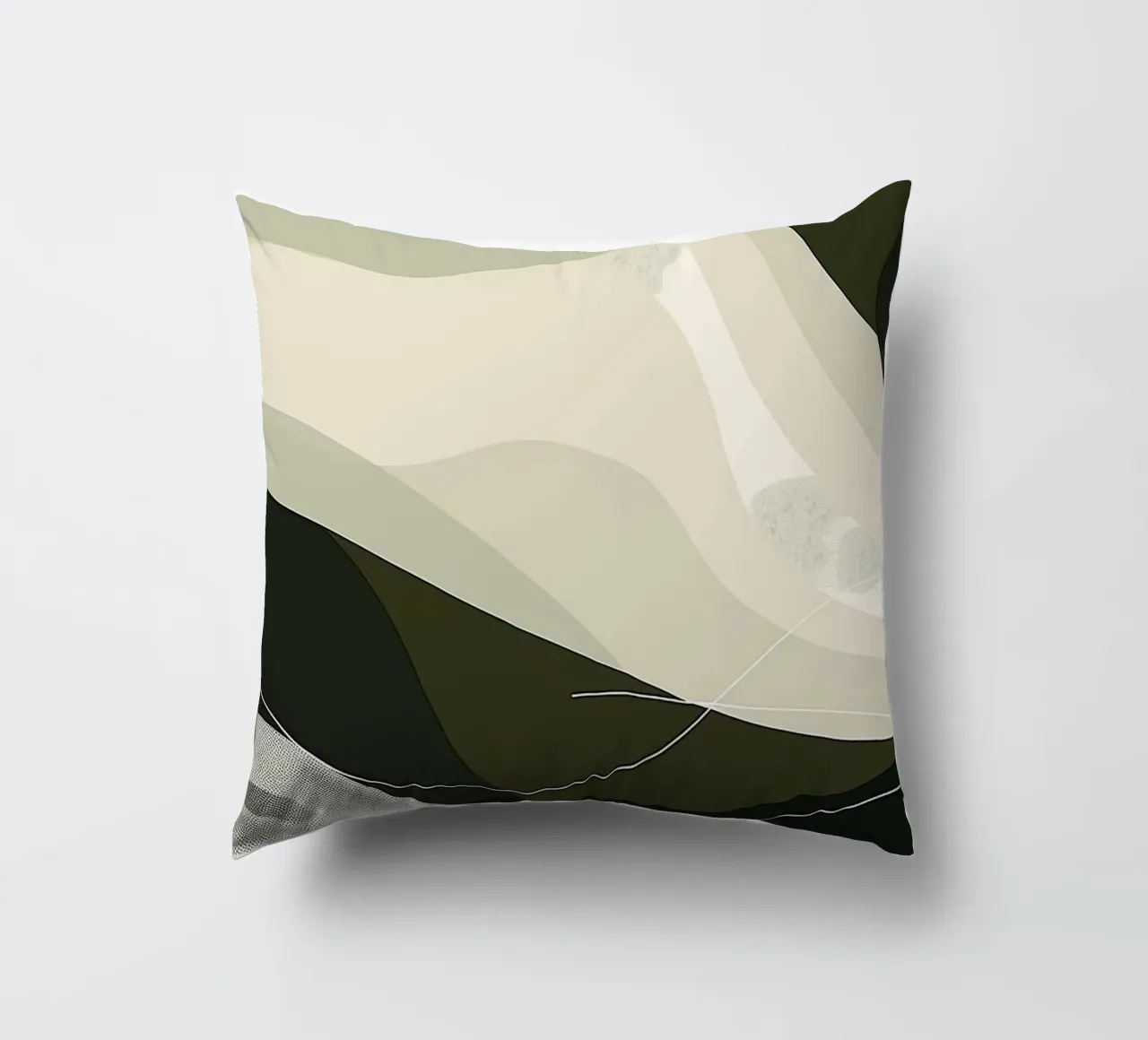 Green Abstraction cuscino da Hey Vincent