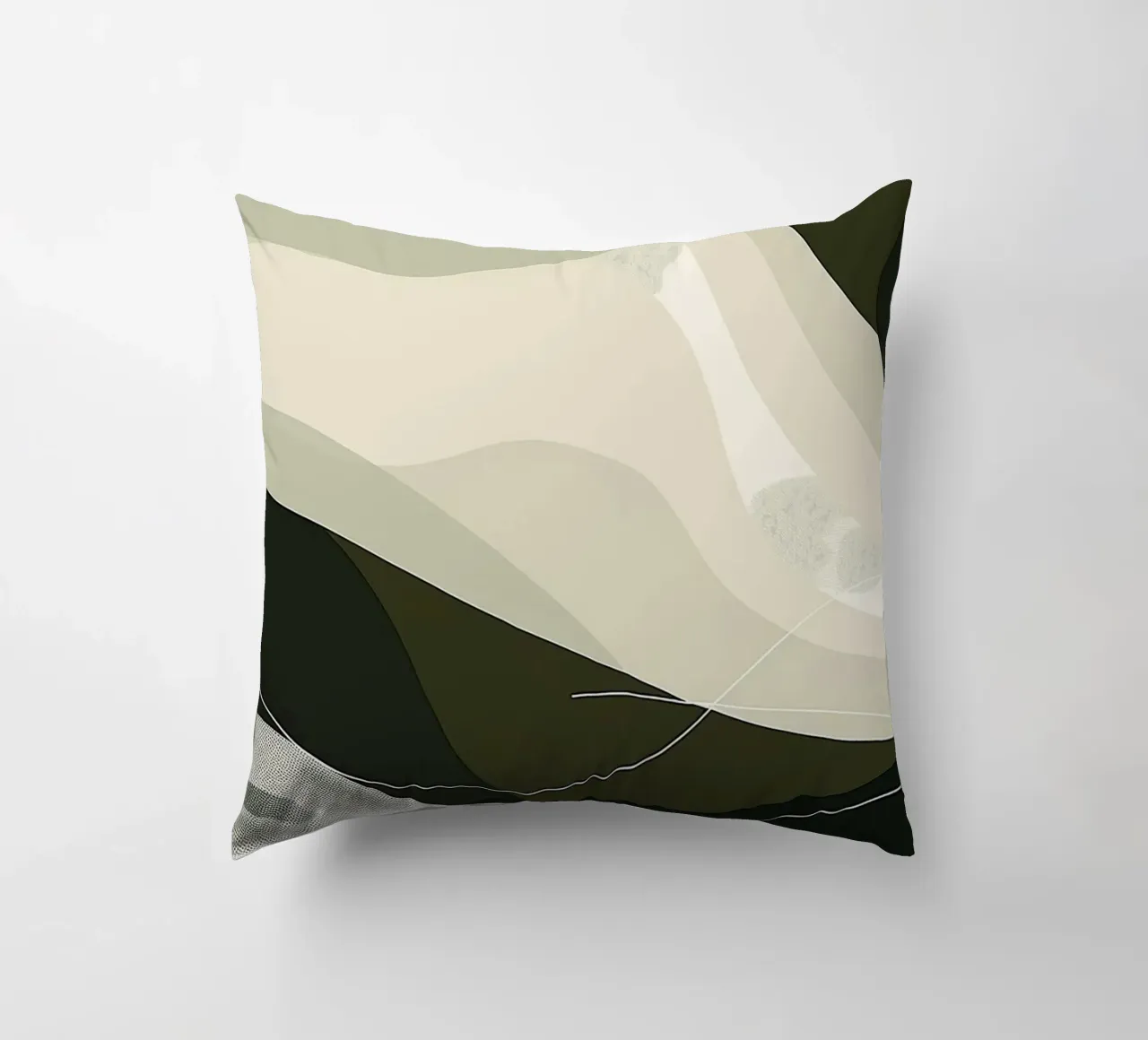 Green Abstraction cuscino da Hey Vincent