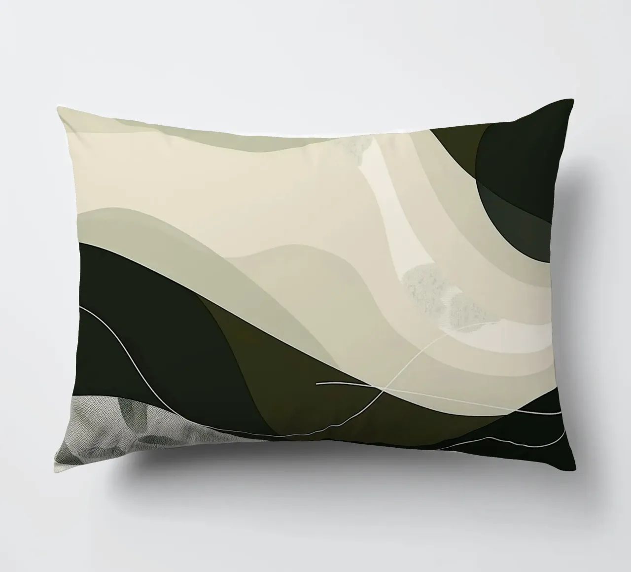 Green Abstraction cuscino da Hey Vincent