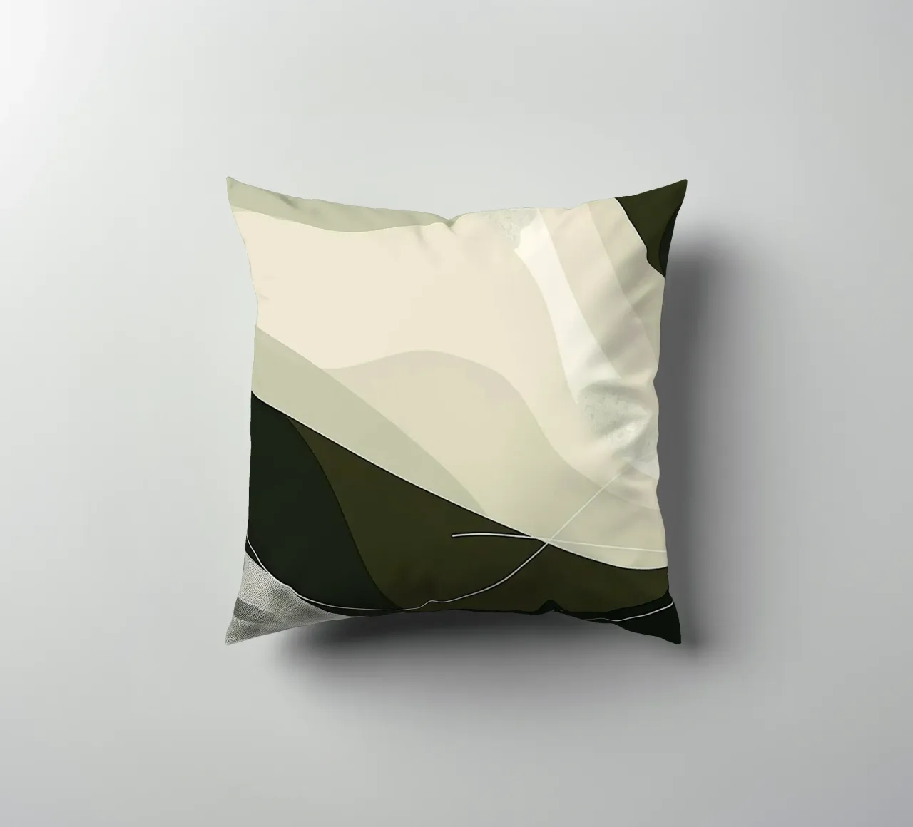 Green Abstraction cuscino da Hey Vincent