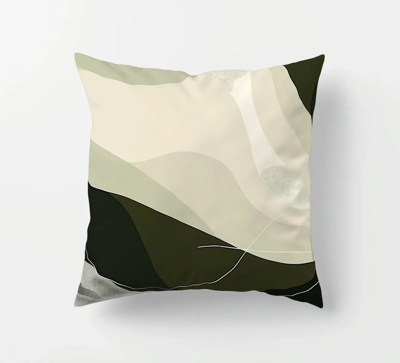 Green Abstraction cuscino da Hey Vincent