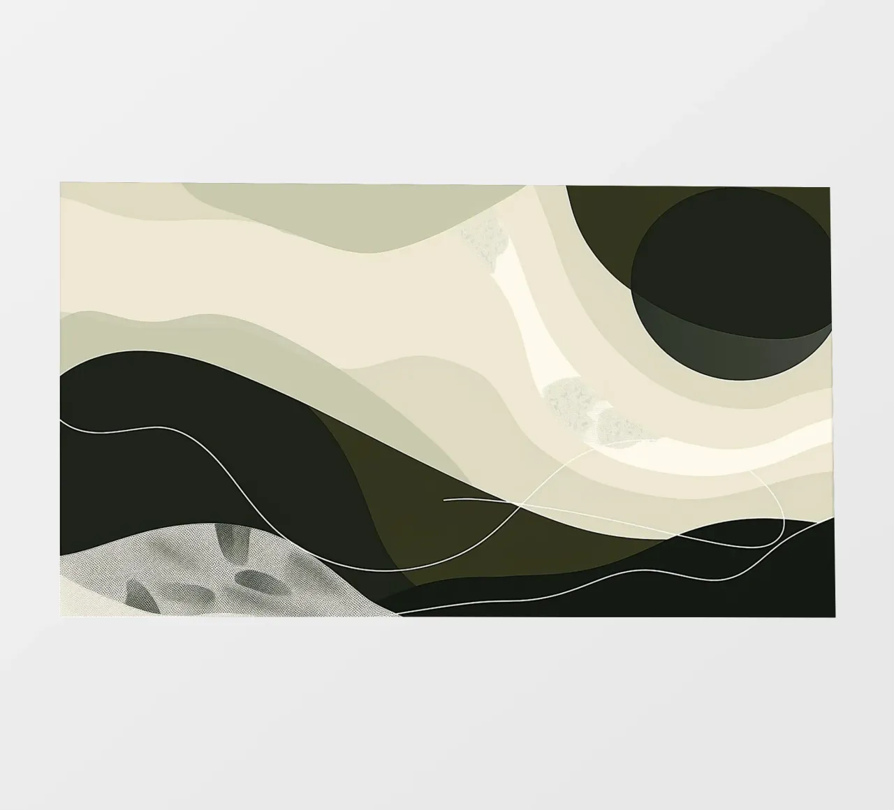 Green Abstraction telo in pvc da Hey Vincent