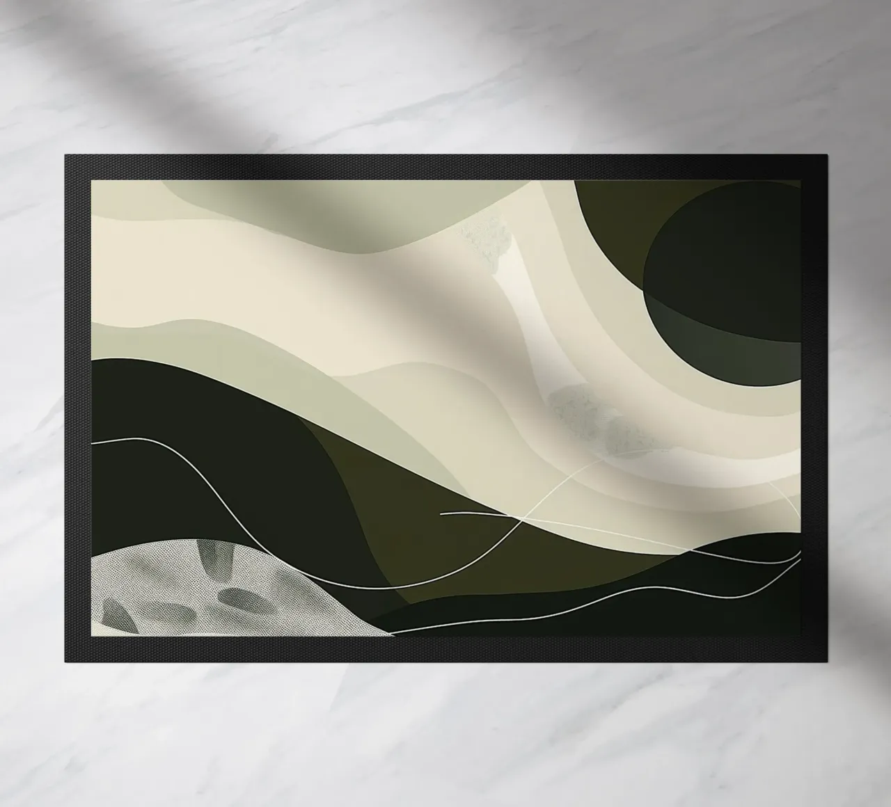 Green Abstraction doormat by Hey Vincent