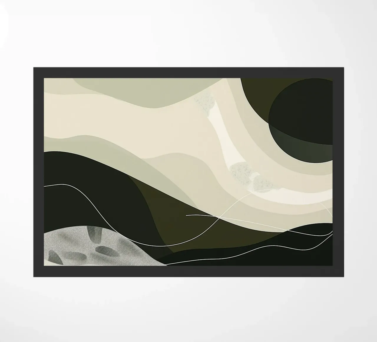 Green Abstraction doormat by Hey Vincent