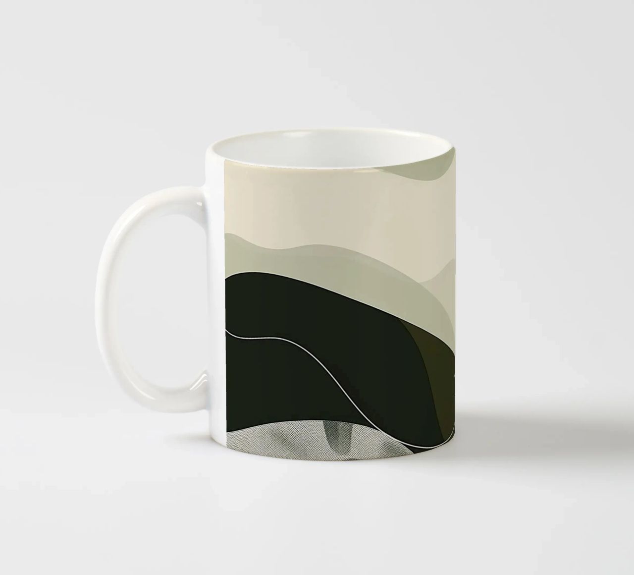 Green Abstraction tazza in ceramica da Hey Vincent