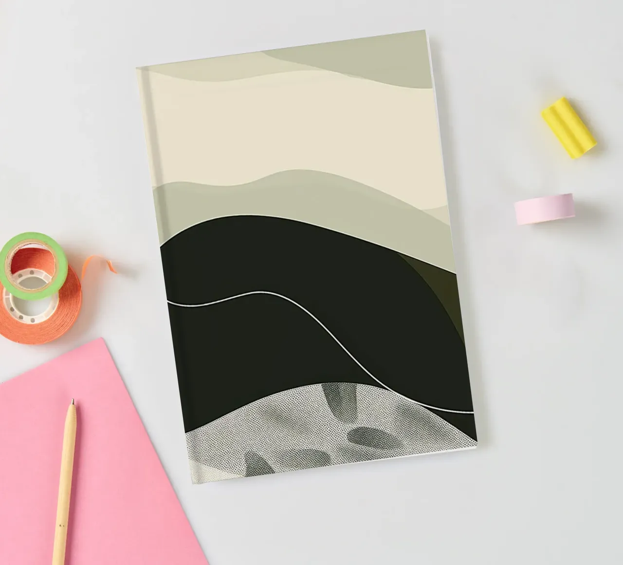 Green Abstraction notebook by Hey Vincent