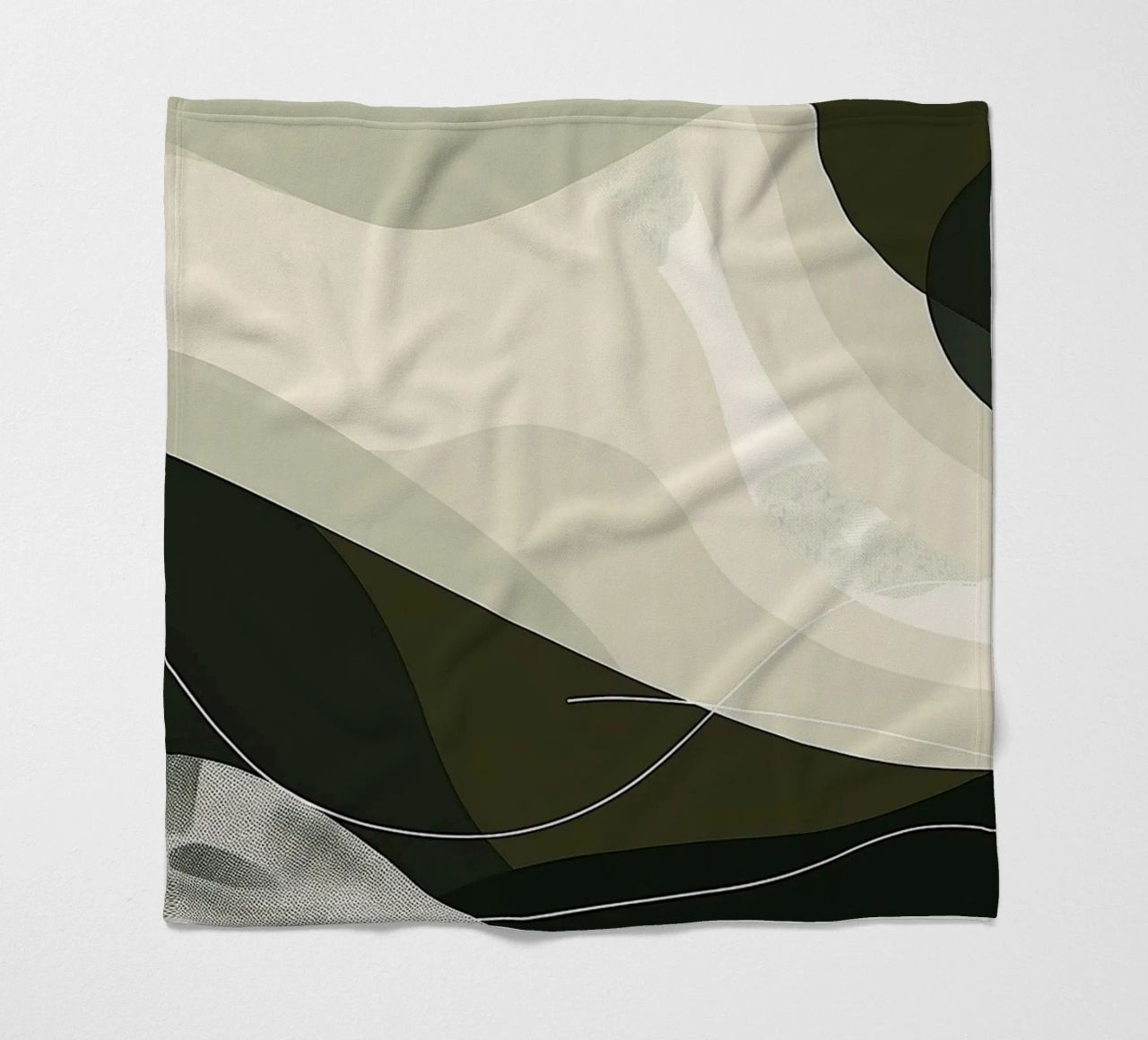 Green Abstraction coperta in pile da Hey Vincent