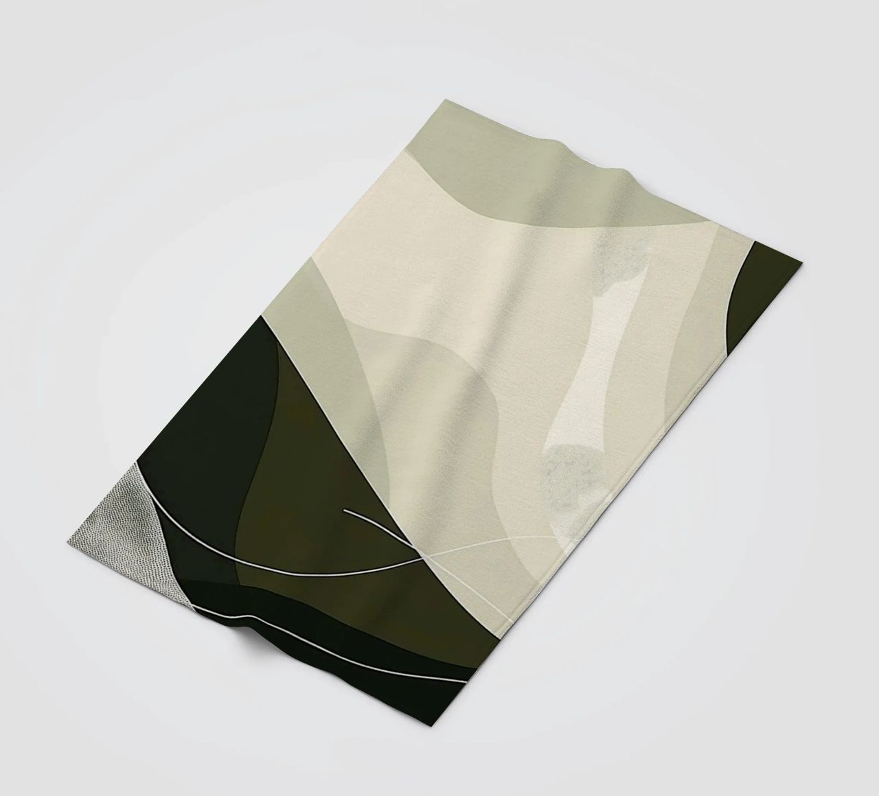 Green Abstraction coperta in pile da Hey Vincent