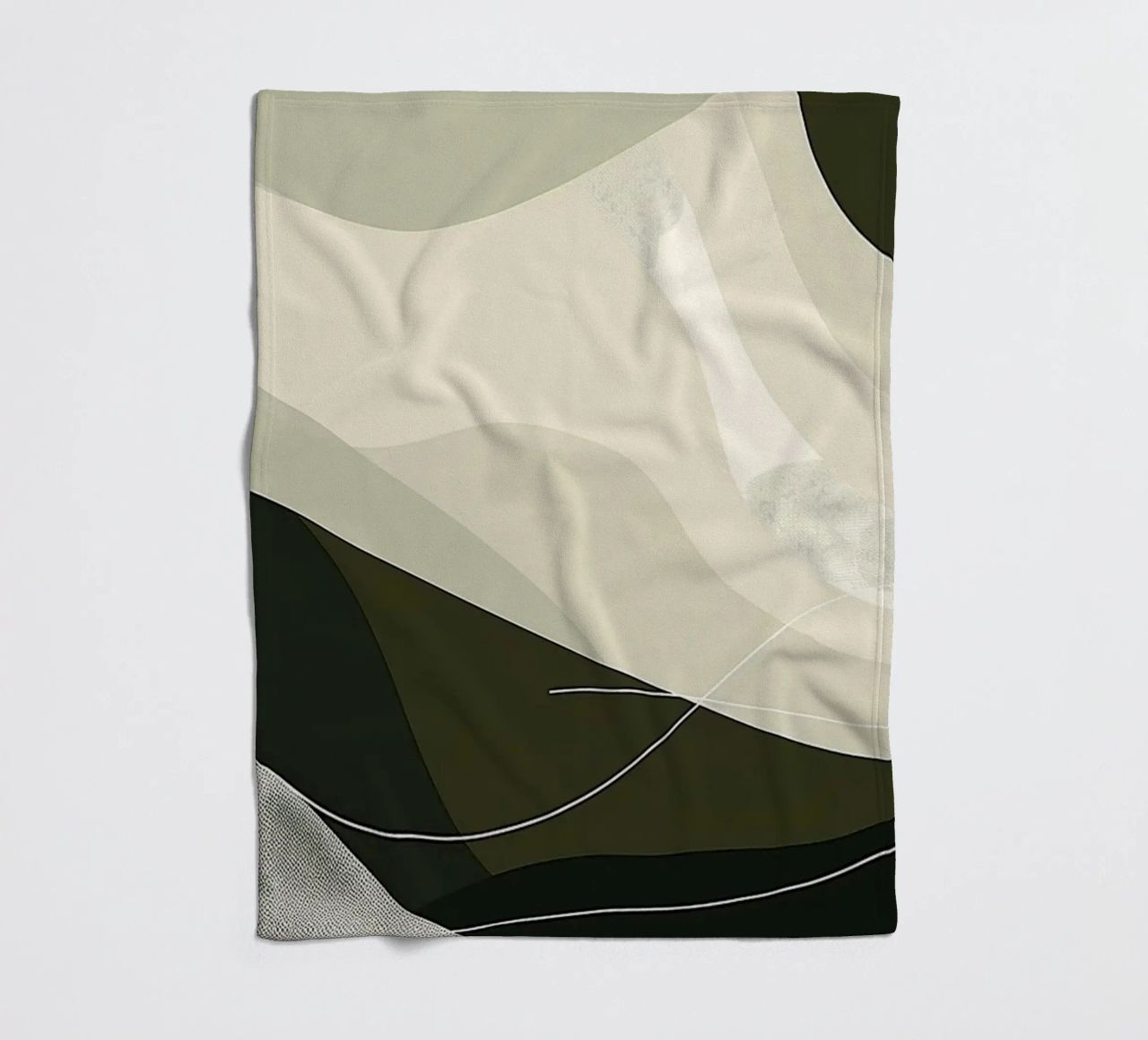 Green Abstraction coperta in pile da Hey Vincent