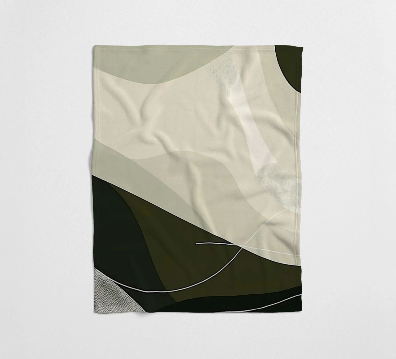 Green Abstraction coperta in pile da Hey Vincent