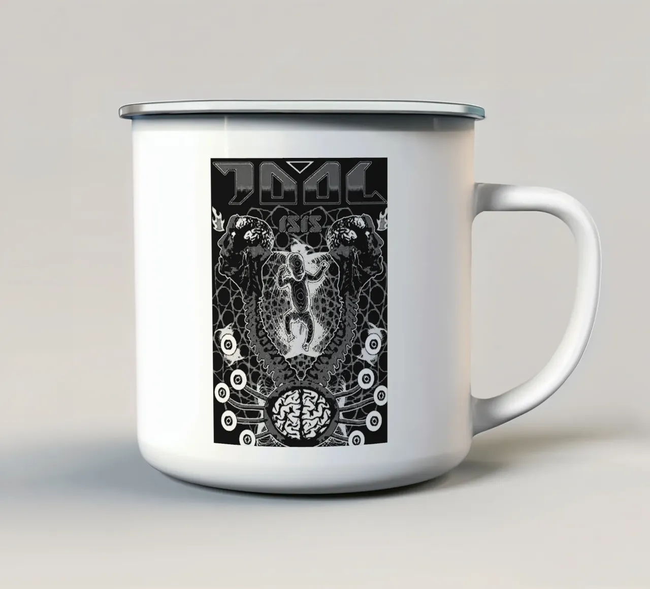 tool band art taza de esmalte de vanhesling