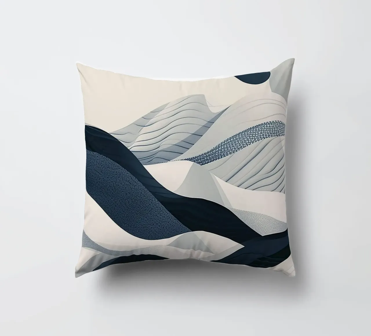 Blue Abstraction Kissen von Hey Vincent