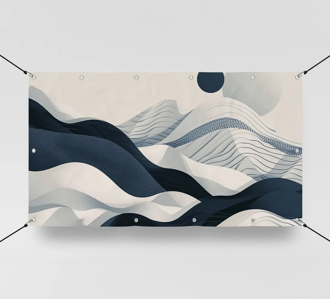 Blue Abstraction telo in pvc da Hey Vincent