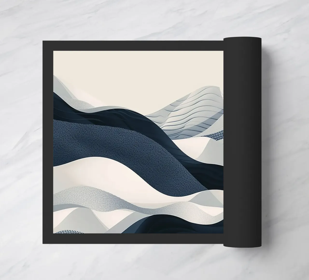 Blue Abstraction deurmat van Hey Vincent