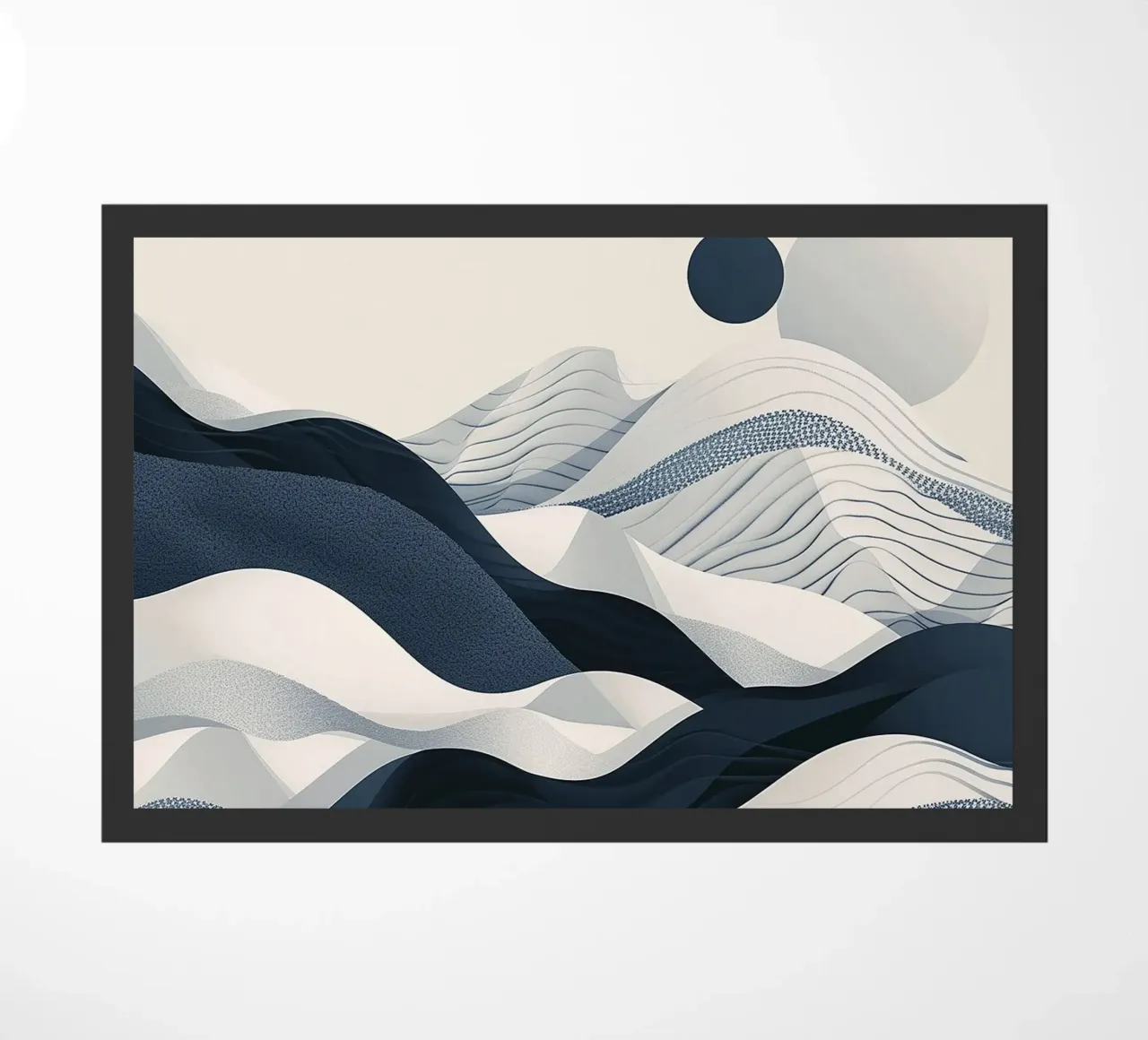 Blue Abstraction deurmat van Hey Vincent