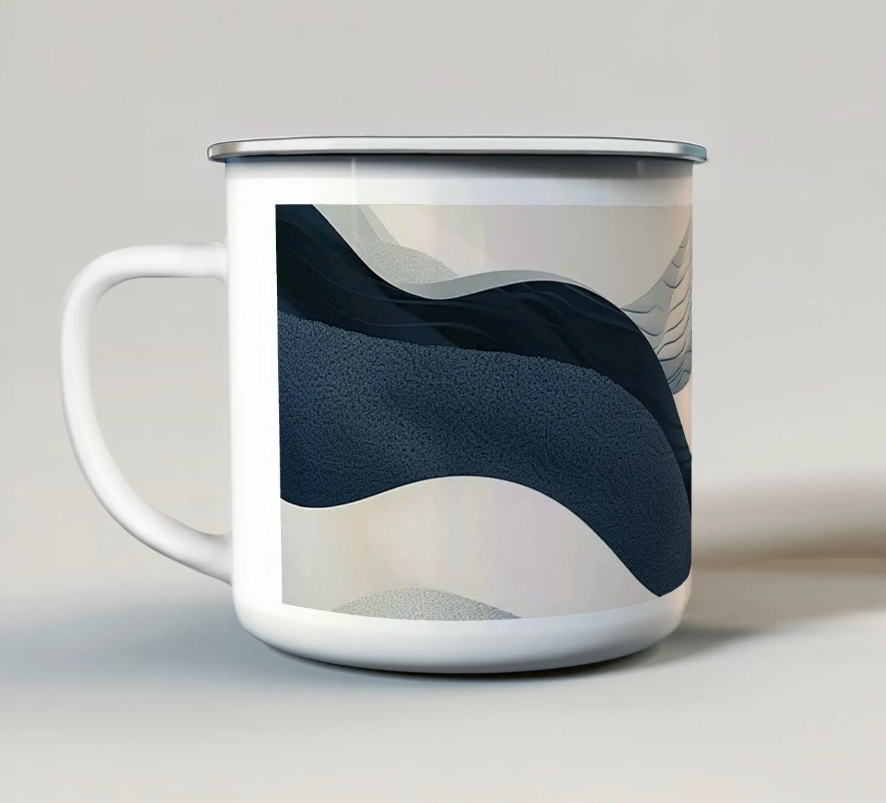 Blue Abstraction tazza in smalto da Hey Vincent