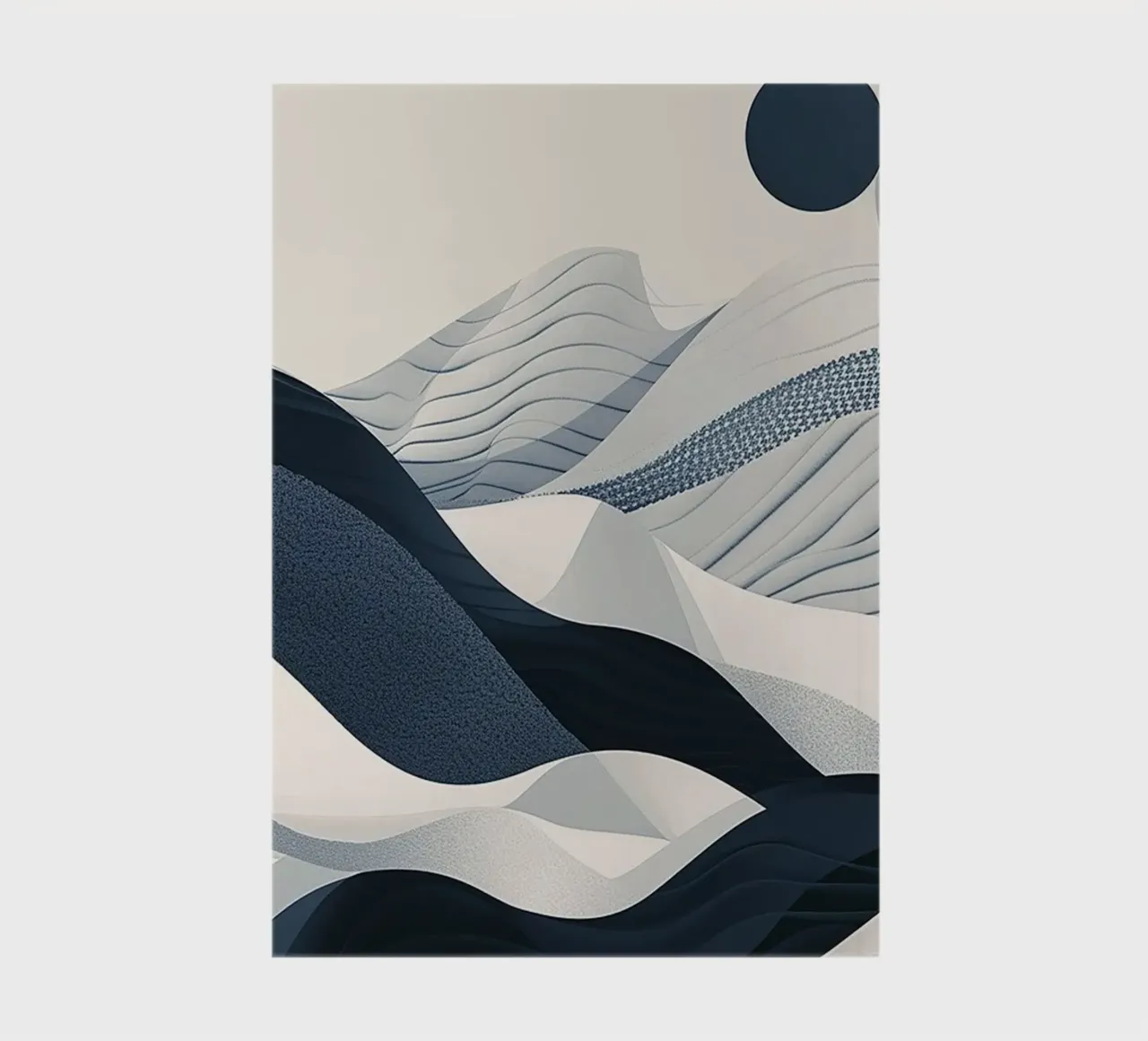 Blue Abstraction Notizbuch von Hey Vincent