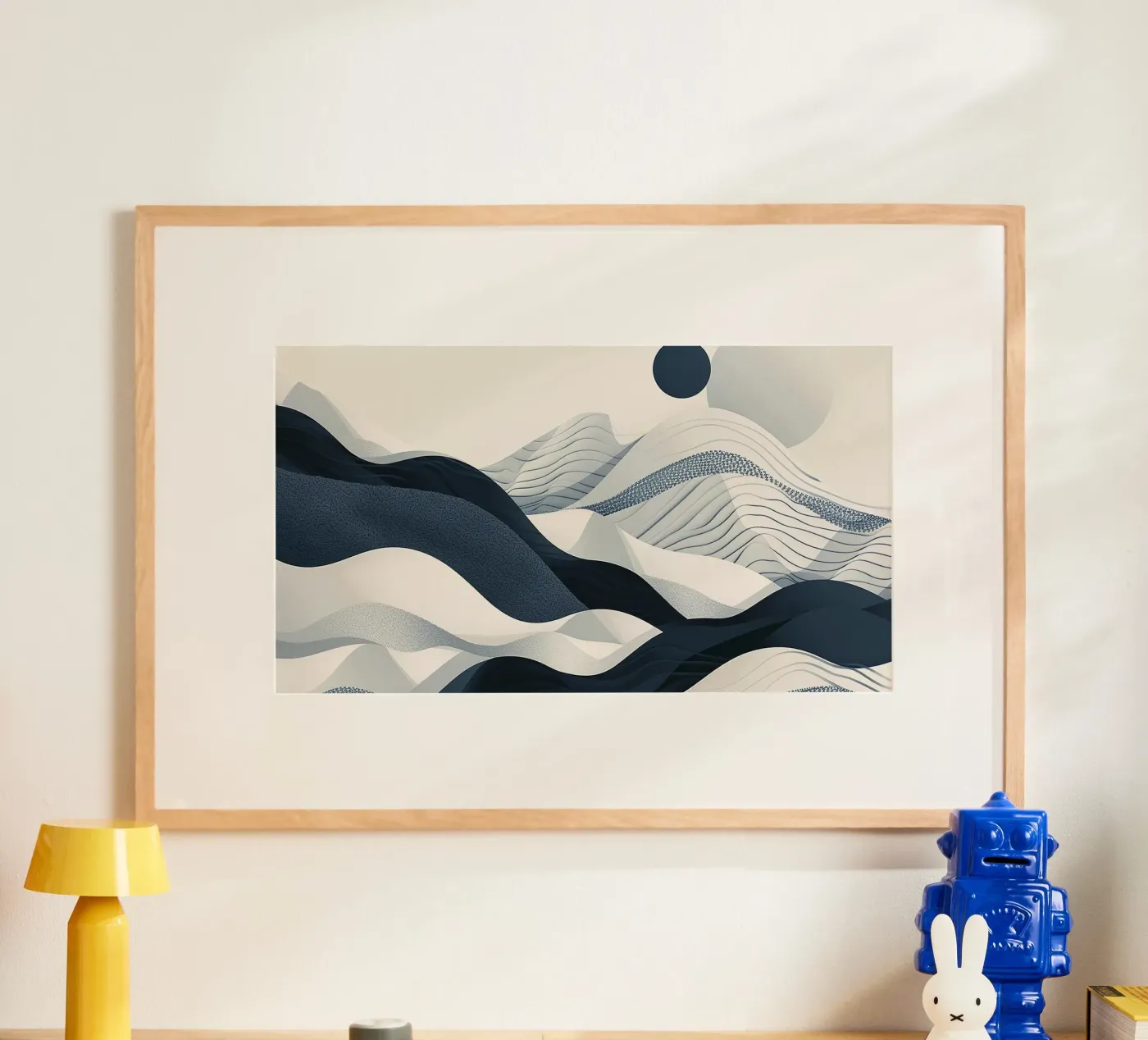 Blue Abstraction poster da Lena Rudman