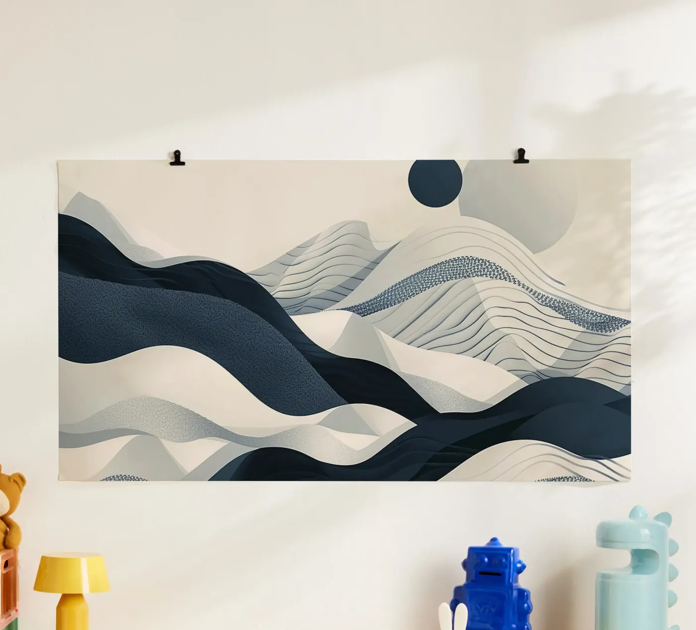 Blue Abstraction poster da Lena Rudman