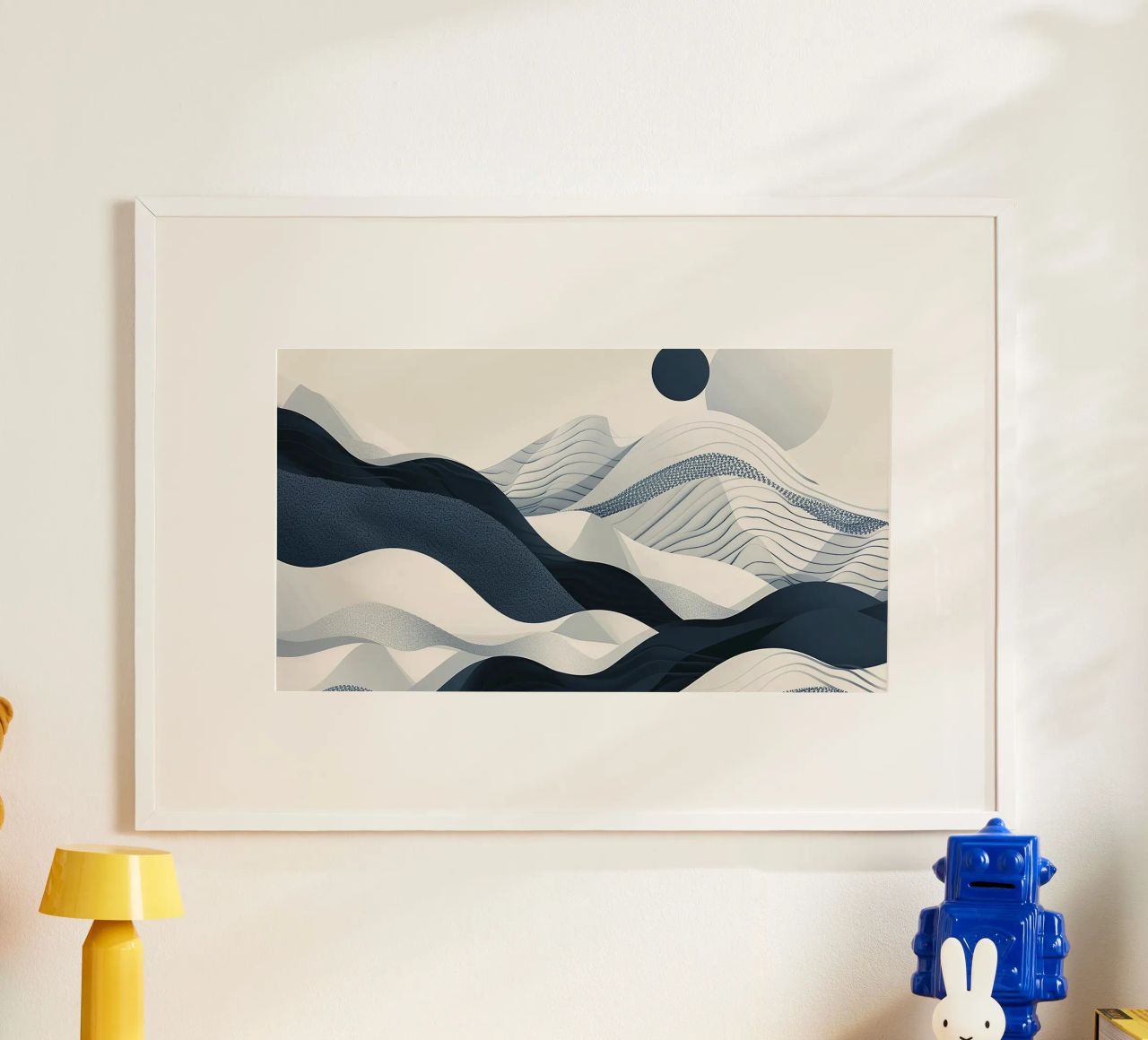 Blue Abstraction carta hahnemühle da Hey Vincent