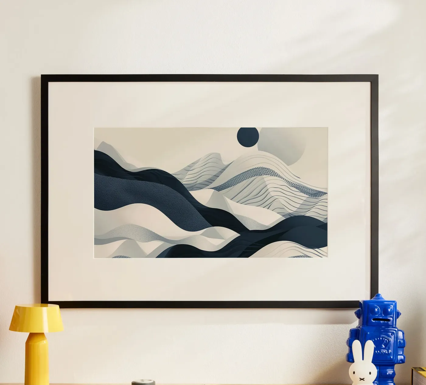Blue Abstraction poster da Lena Rudman