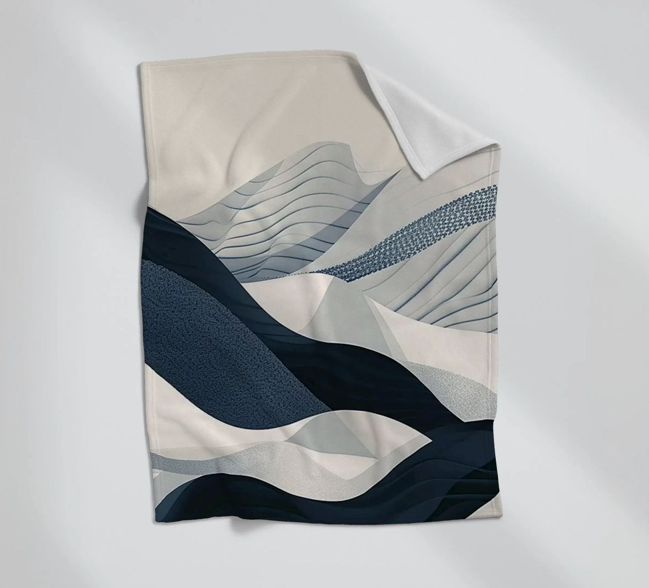 Blue Abstraction coperta in pile da Hey Vincent