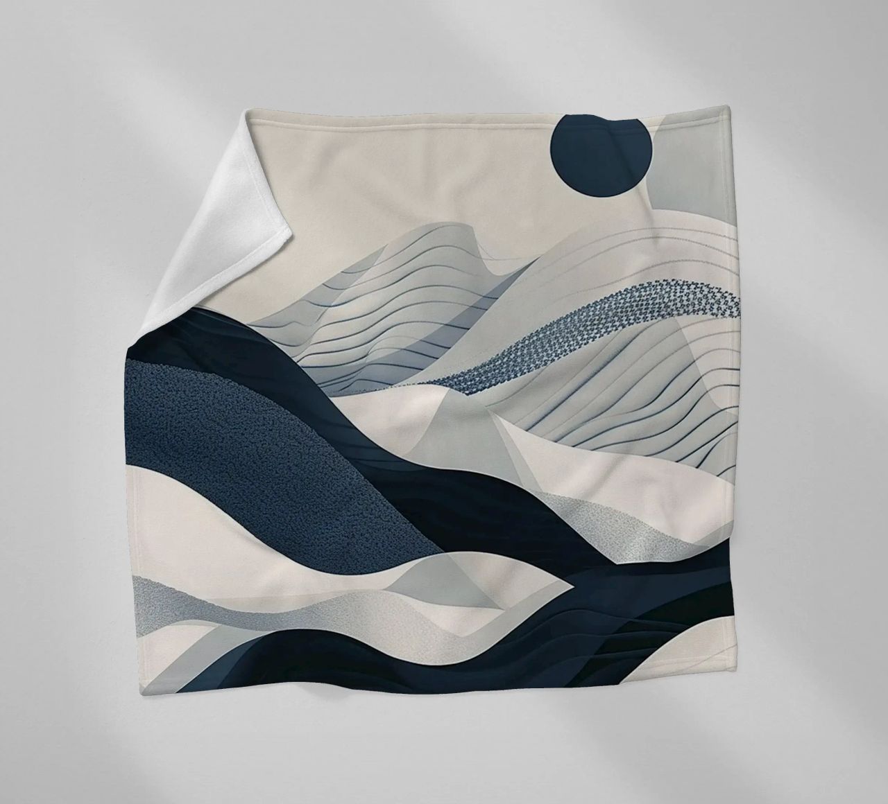 Blue Abstraction coperta in pile da Hey Vincent