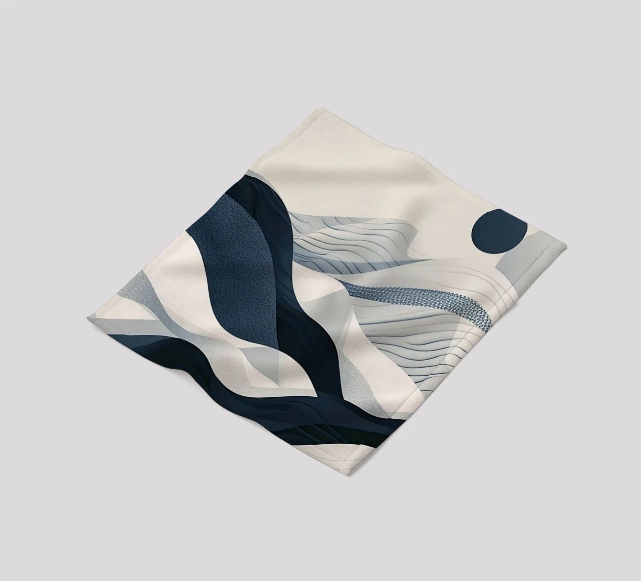 Blue Abstraction coperta in pile da Hey Vincent