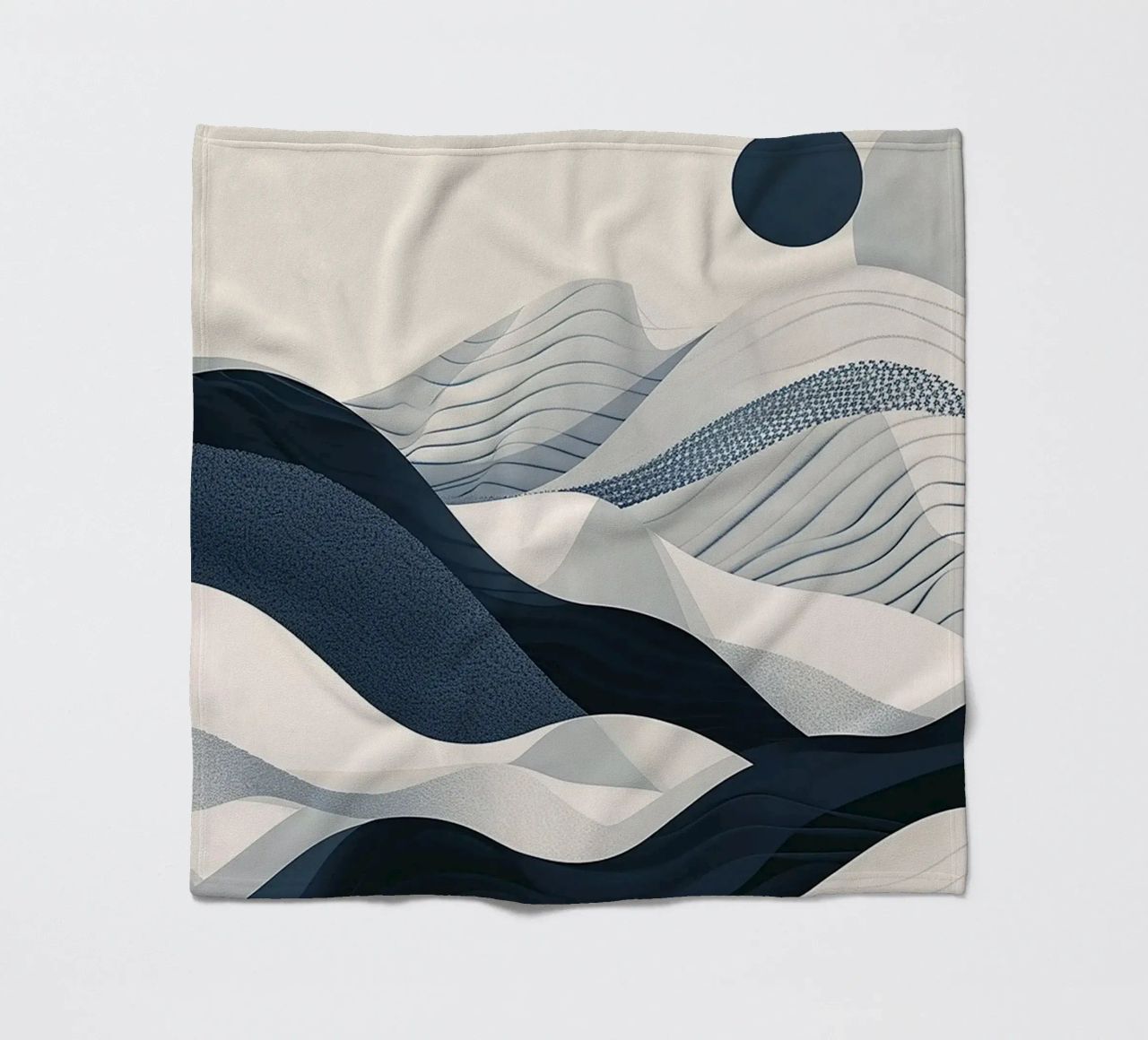 Blue Abstraction coperta in pile da Hey Vincent