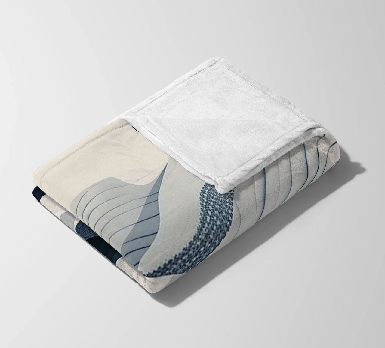 Blue Abstraction coperta in pile da Hey Vincent