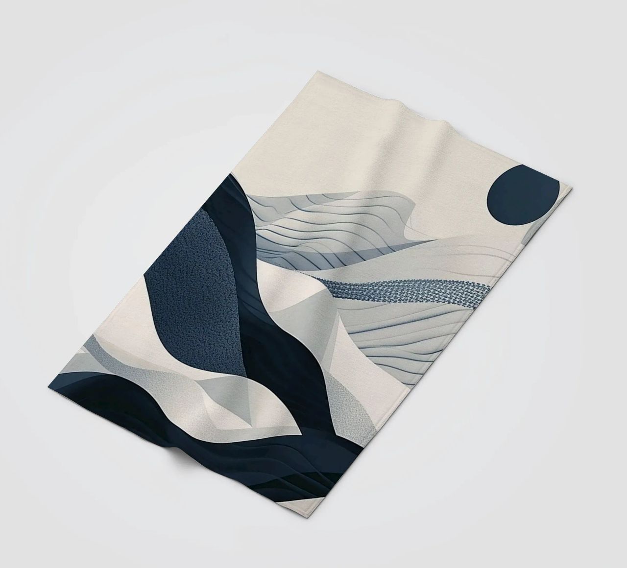 Blue Abstraction coperta in pile da Hey Vincent