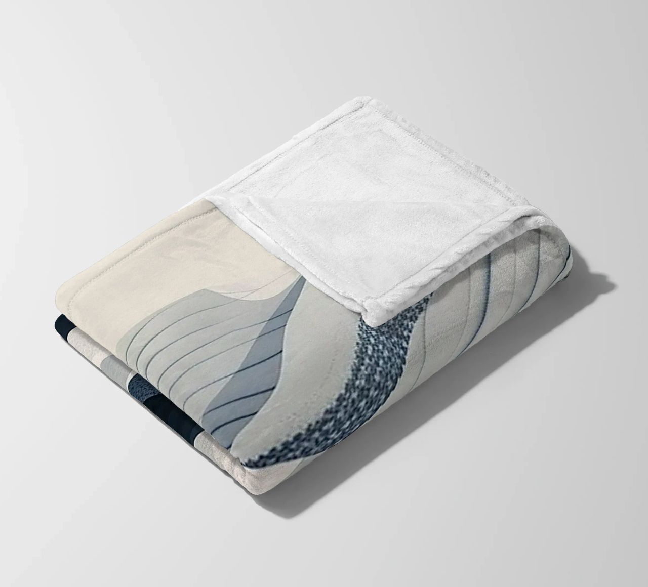Blue Abstraction coperta in pile da Hey Vincent