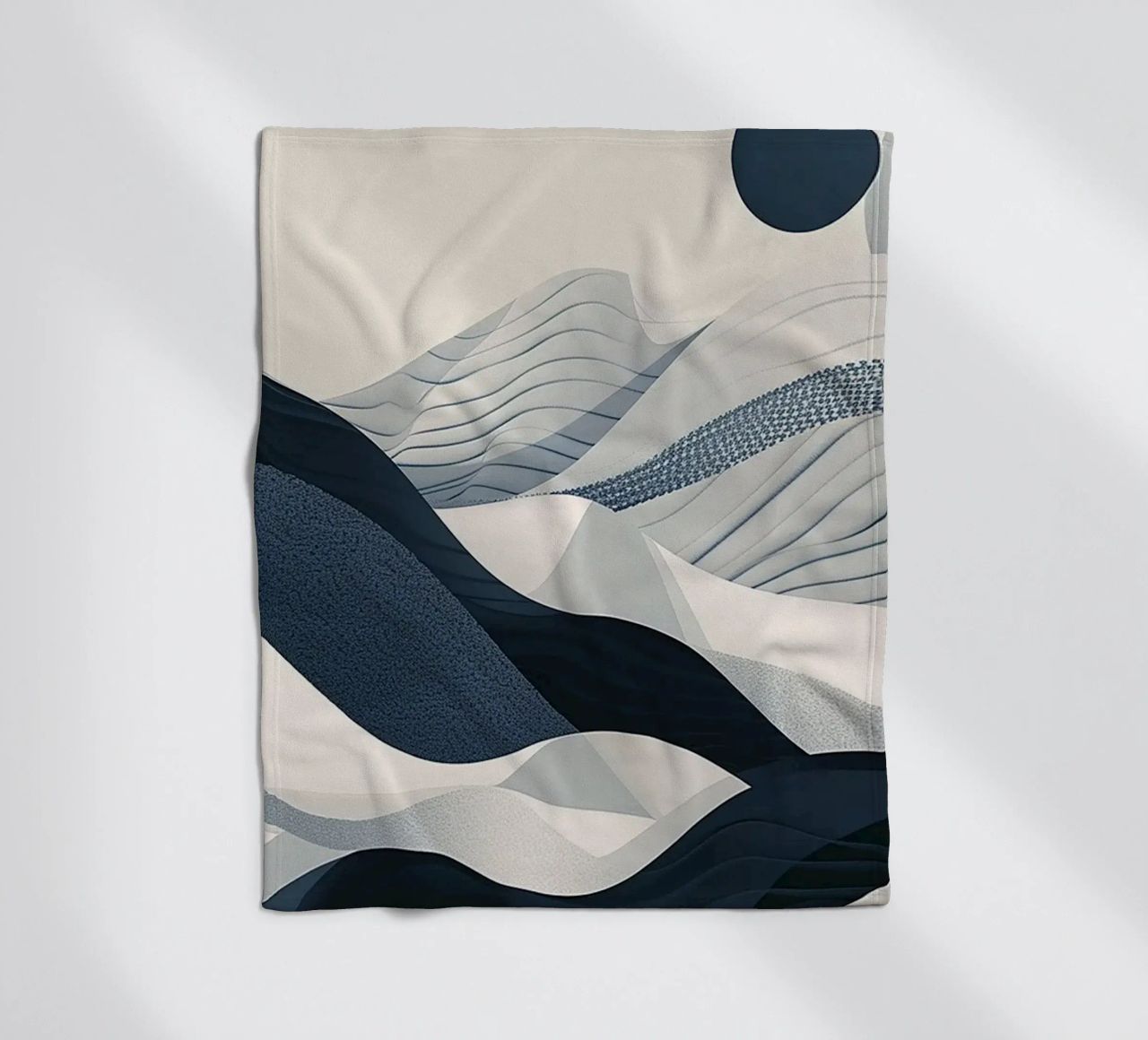 Blue Abstraction coperta in pile da Hey Vincent