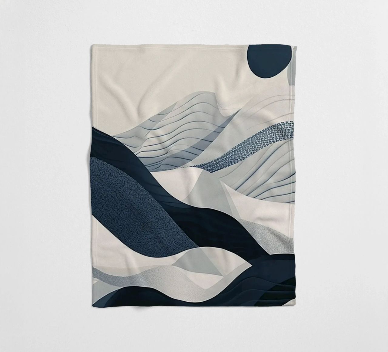 Blue Abstraction coperta in pile da Hey Vincent
