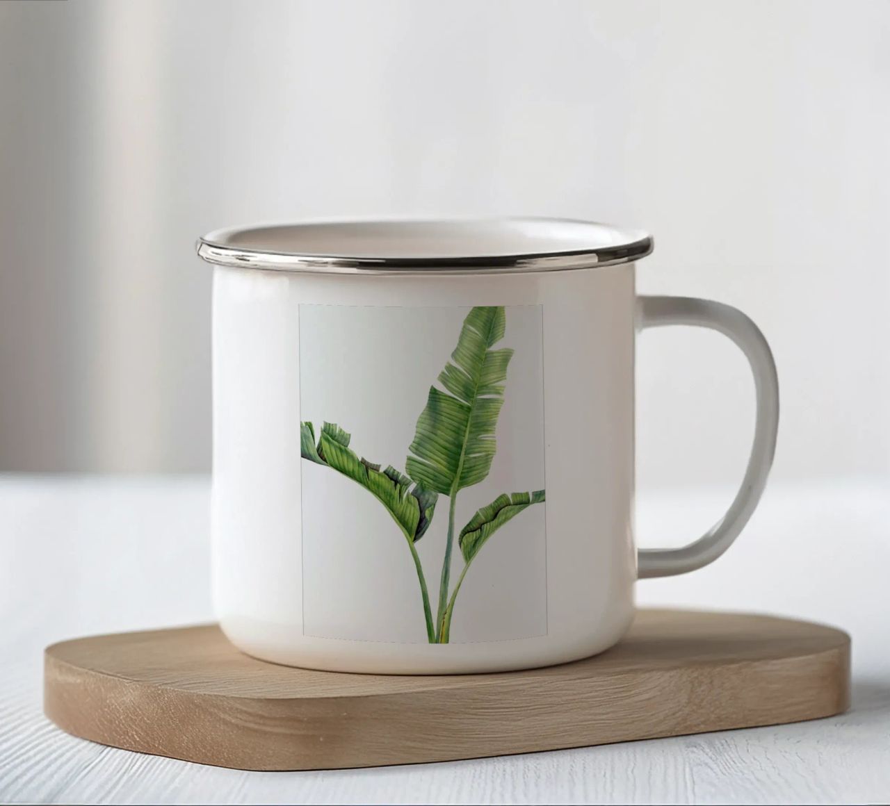 Strelitzienblätter tazza in smalto da youdesignme