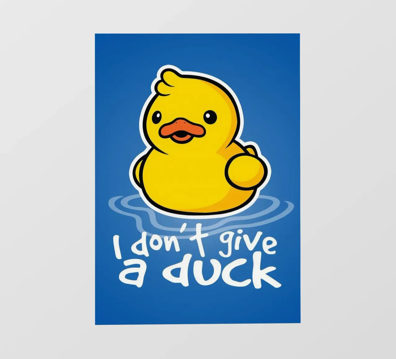 I don't a duck lonas publicitarias de Nando Art