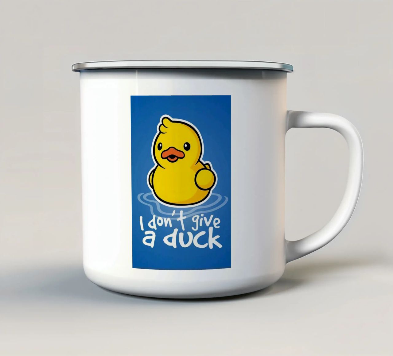 I don't a duck tazza in smalto da Nando Art