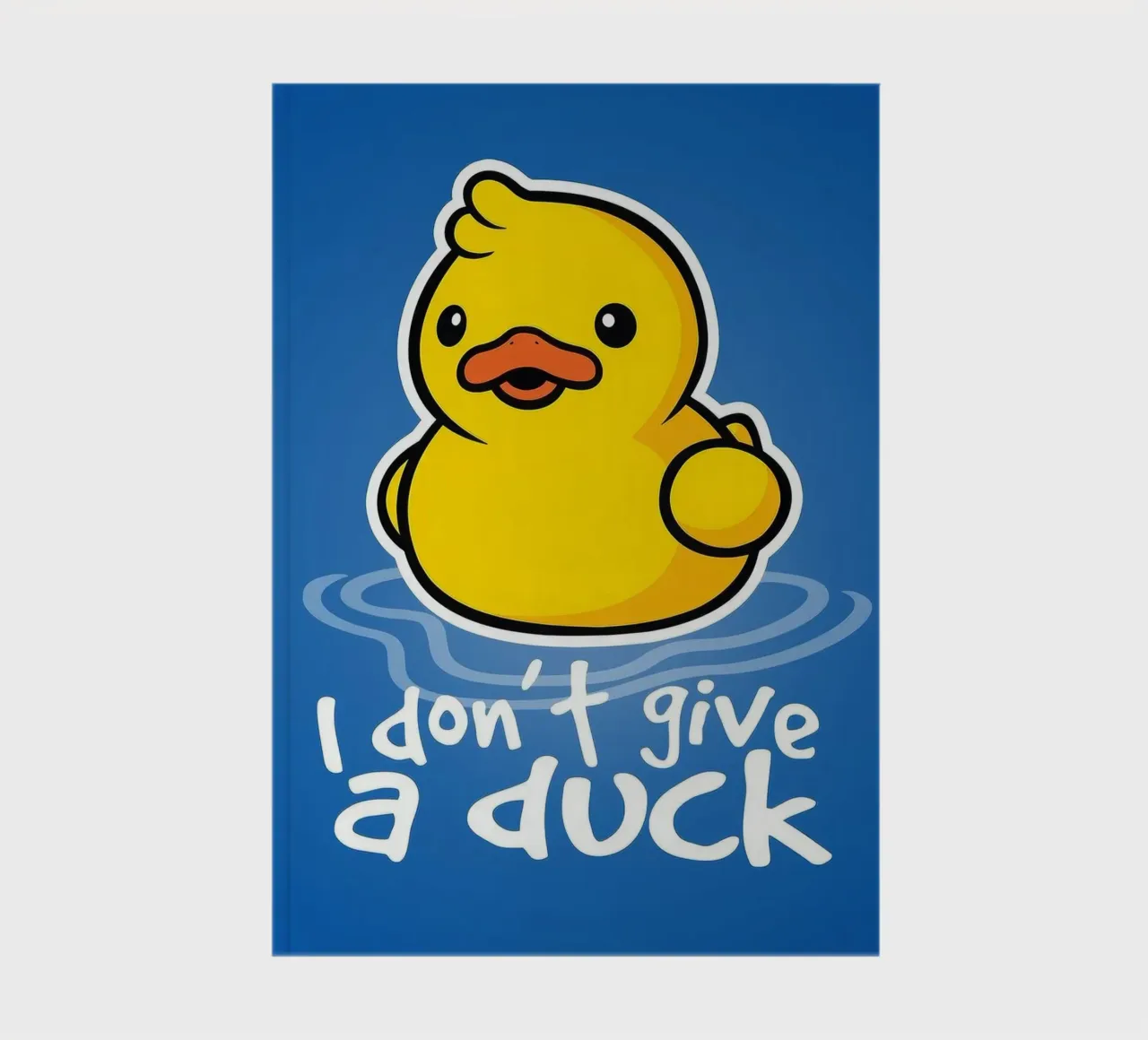 I don't a duck notebook by Nando Art
